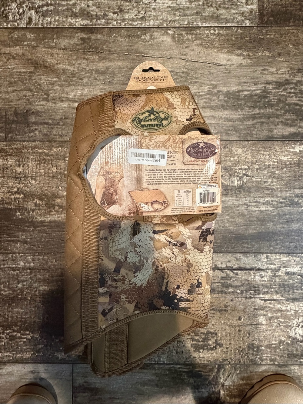Rig em right marsh Camo Dog Vest - Tan/Camo